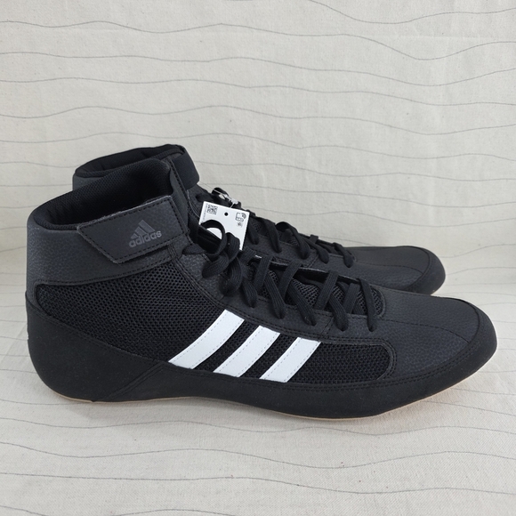 Adidas Mens HVC 2 Black White Wrestling Lace-Up Athletic  display picture 2